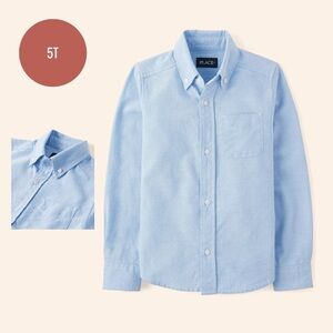 The Children’s Place Boys Light Blue Oxford Long Sleeve Button-Down Shirt